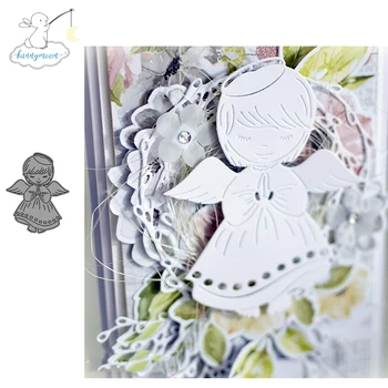 

CH Angle Girl Stencil Metal Cutting Dies For Scrapbooking Practice Hands-on DIY Album Card Craft Decoration