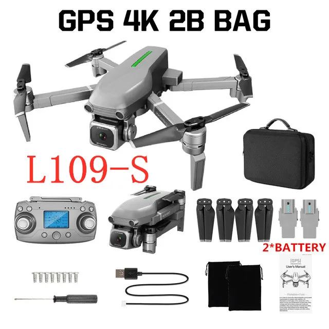 Дрон gps HD 4k камера 1080P 5G wifi бесщеточный мотор Контроль расстояния 1000 м полёт 25 минут Дрон ESC камера - Цвет: L109 S