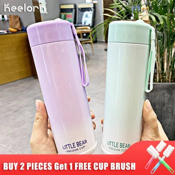 

Keelorn 300ml Stainless Steel Colorful Drinking Cup Tumbler Hot Cold Double Wall Vacuum Insulation Coffee Mug Water Flasks Cup
