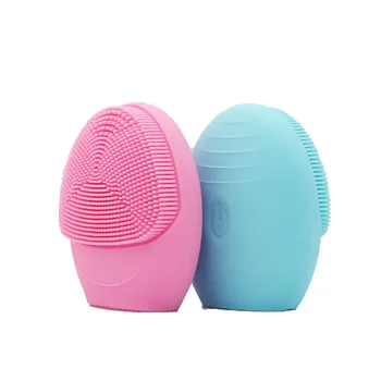 

Practical Ultrasonic Electric Silica Gel Facial Cleansing Brush Waterproof Girls Dailywash Their Faces Tools Bathroom Products