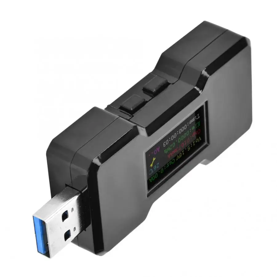 USB тестер ЖК-детектор USB тестер емкости напряжение измеритель тока батарея часы цифровой амперметр вольтметр