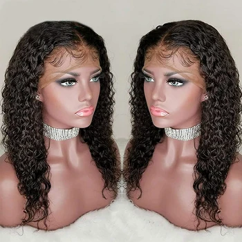 

13x6 Lace Front Human Hair Wigs Curly Hair wigs Pre Plucked Lace Front Wigs with Baby Hair Natural Color for Black Women