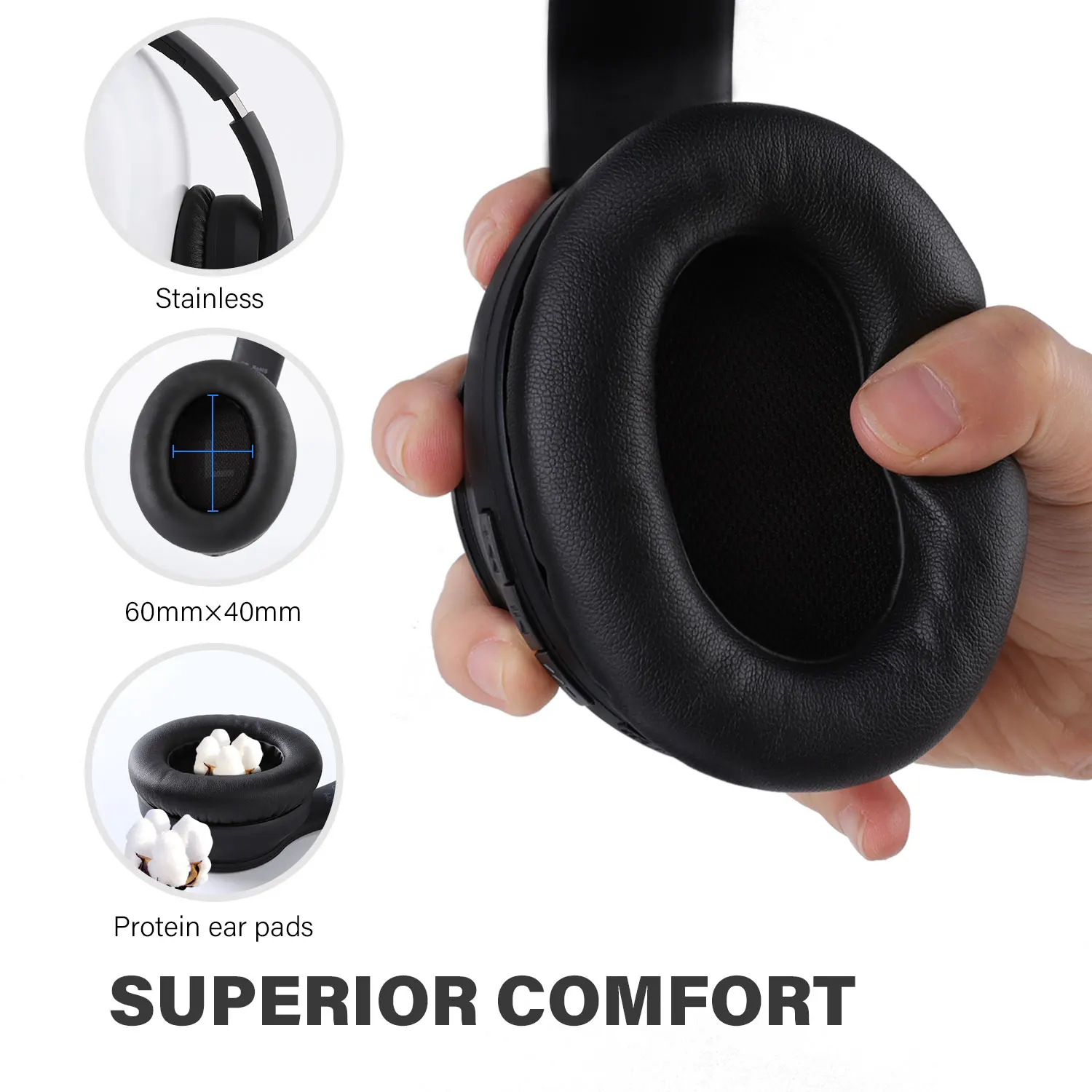 Oneodio A40 Active Noise Cancelling Bluetooth Headphones V5 0 Wireless Headset Over Ear Stereo Wired Headphone With Microphone