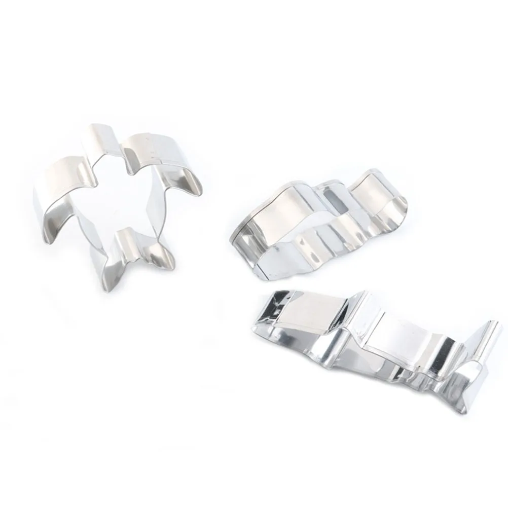 

6 Pcs Cake Molds Marine Life Shaped 430 Stainless Steel Baking Mold Chocolate Mould Cookie Cutter Mold for Kitchen Home Bakery