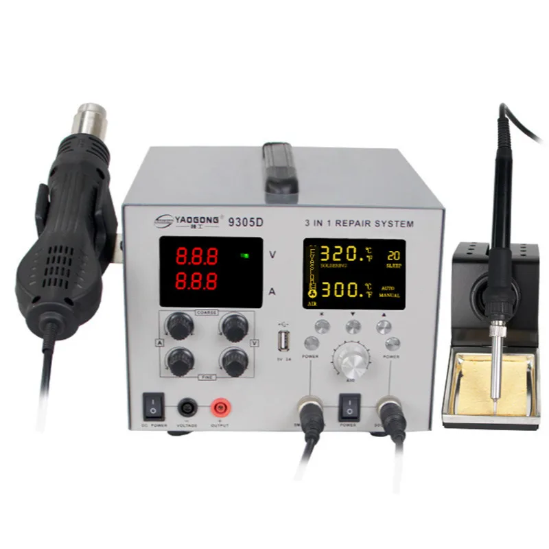 

Maintenance Machine Power Supply Desoldering Station Air Gun 15v 2a Iron Hot Electric Soldering Stabilized Of Yaogong 9305d