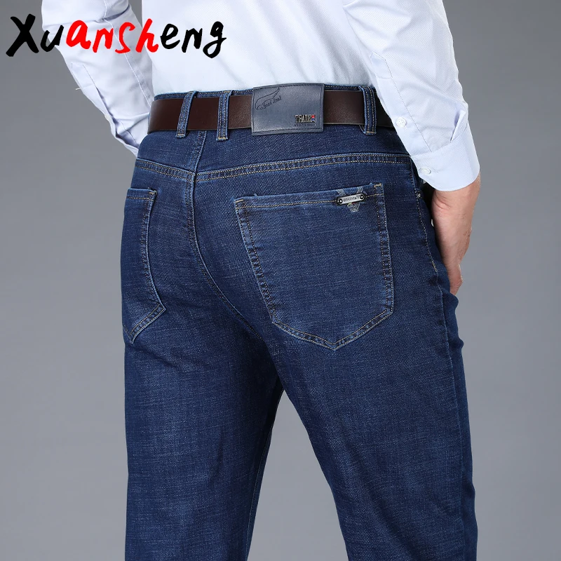 Мужские прямые джинсы Xuan Sheng в деловом стиле новинка 2020 Классические брендовые