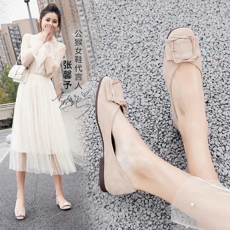 

Males Single Shoes Women's 2020 Spring New Style British-Style Low-Cut Fairy Shoes Gentle Every Evening Shoes Casual Versatile F
