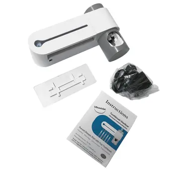 

UV toothbrush disinfection stand Simple stylish hygienic and convenient Perfect streamline design tidy no waste 1 set