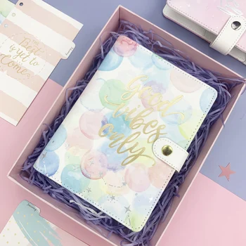 

Fromthenon Original Travelers Notebook Rainbow Bubble Spiral A6 Planner Personal Diary/week Agenda Organizer School Stationery