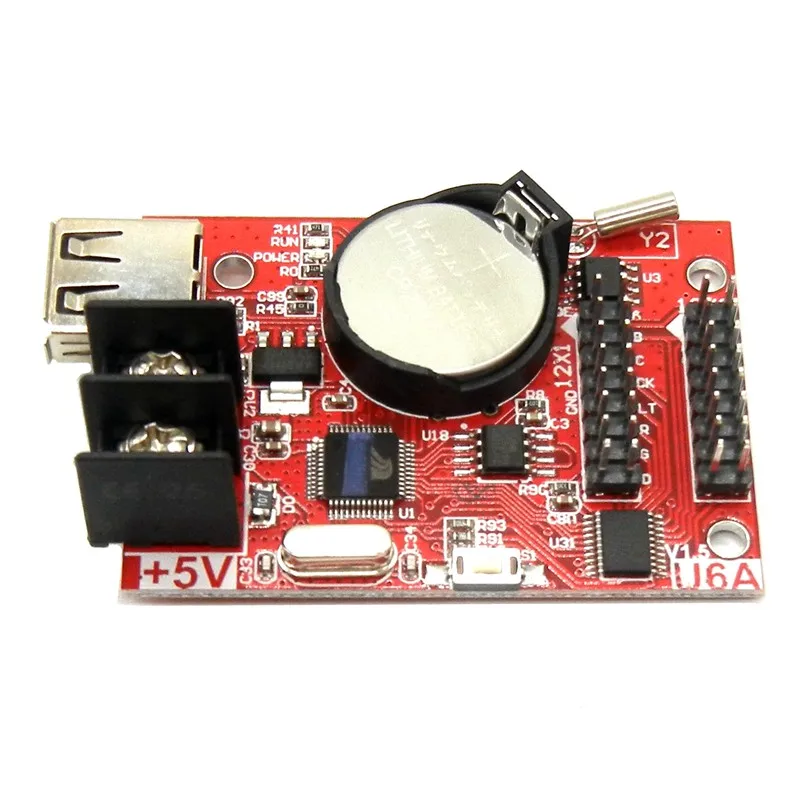 HD-U6A, 320x32 пикселей, USB светодиодный модуль управления, беспроводной Асинхронный контроллер, макс. 20 шт, p10, модуль дисплея, поддержка