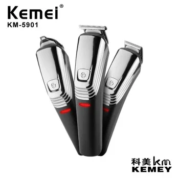 

US Bureau of Km-5901 Three-in-One Chargable Barber Scissors Marking Knife Sideburn Knife MEN'S Care Sets