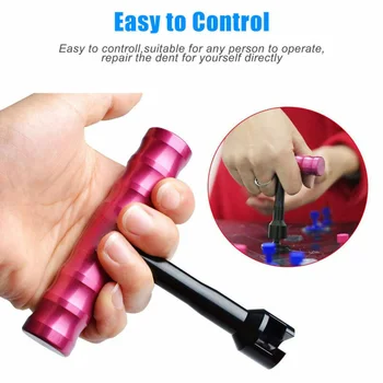 

Puller Tabs Dent Repair Tools Car Exterior Paintless Body Panel T-Bar Set