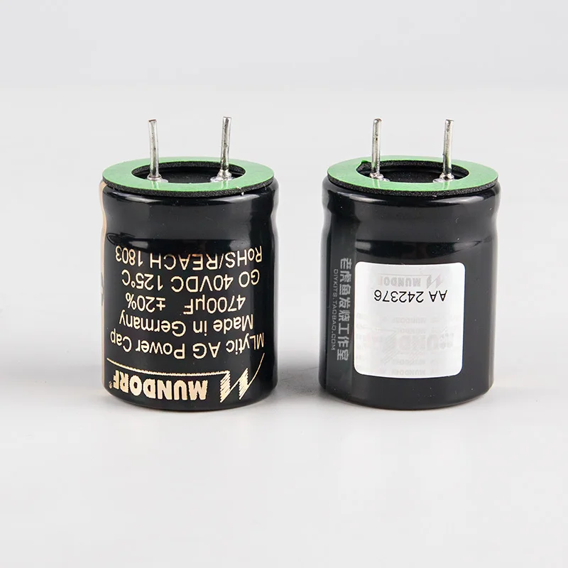 Capacitor Eletrolítico Hifi Feito em Áudio Mcap Condensador Alemanha Mundores Mlytico ag de Alta Fidelidade para Febre 40v 63v 2200 3300 4700 6800 10000uf Peça Cabos de computador e conectores - Imagem 3
