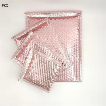 

30pcs Multi-Size Rose Gold Aluminum Foil Bubble Envelopes Bags, Padded Shipping Envelope, Waterproof Express Bubble Bags