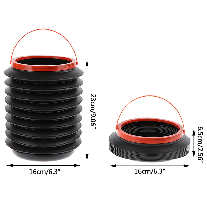 Автомобильное Мусорное ведро, автомобильное ведро для хранения, портативное ведро для рыбалки на открытом воздухе, многофункциональное выдвижное складное ведро для воды