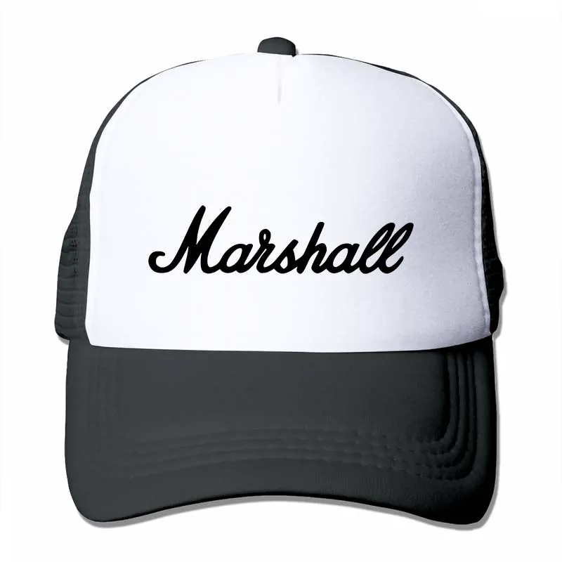 Marshall logo Baseball cap men women Trucker Hats fashion adjustable cap - Цвет: 4-Black