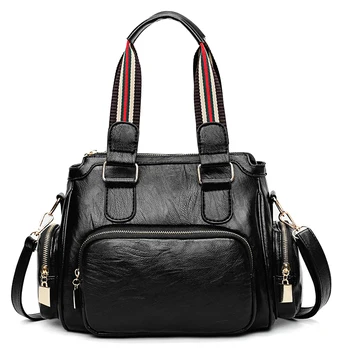 

Contrasting Webbing Shoulder Bag Large Capacity Casual Bags Hand Bags Handbag сумка женская сумки