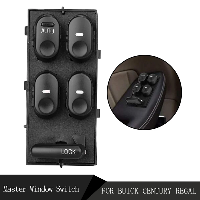 10433029 Auto Car Left Driver Side Power Master Window Control Switch fits for Buick Century Regal 1997-2005 19244641 901-002 | Автомобили
