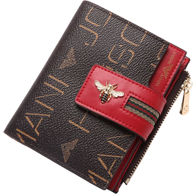 

high quality women portfel High-end josephamani brand wallet new fashion ladies carteira Beautiful little bee bag