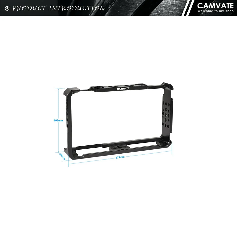 Director's Monitor Cage Bracket With Shoe Mount & ARRI Locating Pins Exclusively