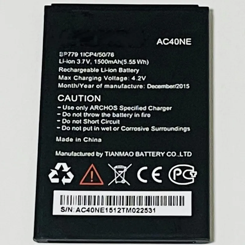 3 7 V 1500mAh AC40NE для ARCHOS 40 HELIUM Battery | Мобильные телефоны и аксессуары