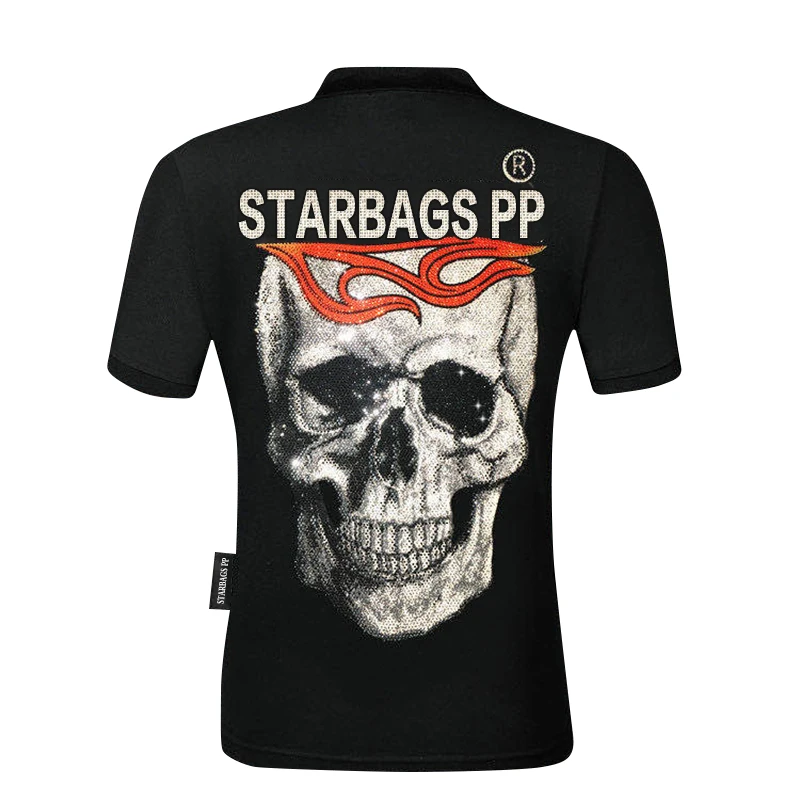 Starbags PP с логотипом skull рубашка Стиль Оригинальные цельные платья высокого