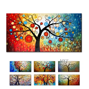 

Hand painted wall canvas abstract money tree canvas wall art oil painting on canvas home decoration unique gift artwork pictures