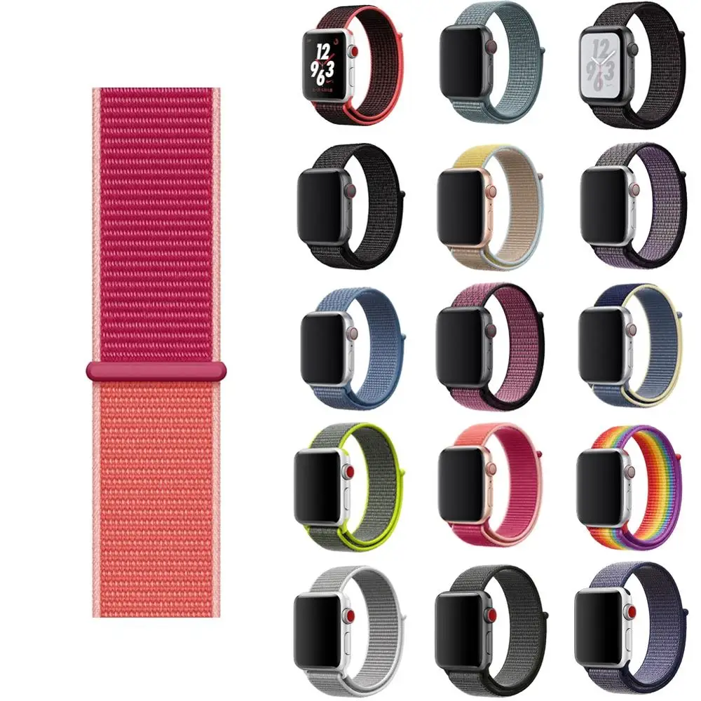 Повседневное наручных часов Iwatch 3/4/5 поколения нейлоновый ремешок apple часы watch