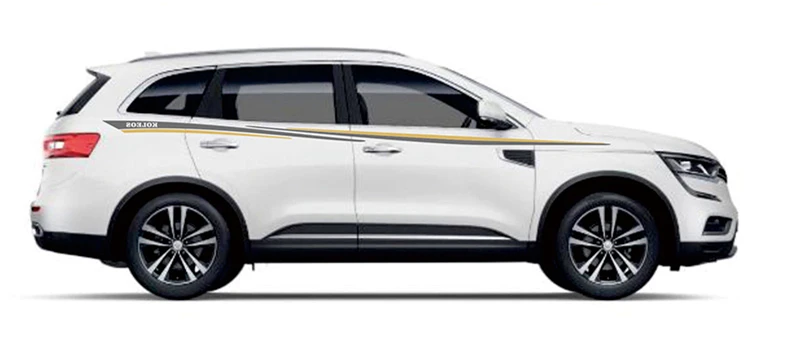 Спортивные полосатые автомобильные наклейки для Renault Captur Koleos Mark Levinson, автомобильные двухсторонние спортивные автомобильные наклейки
