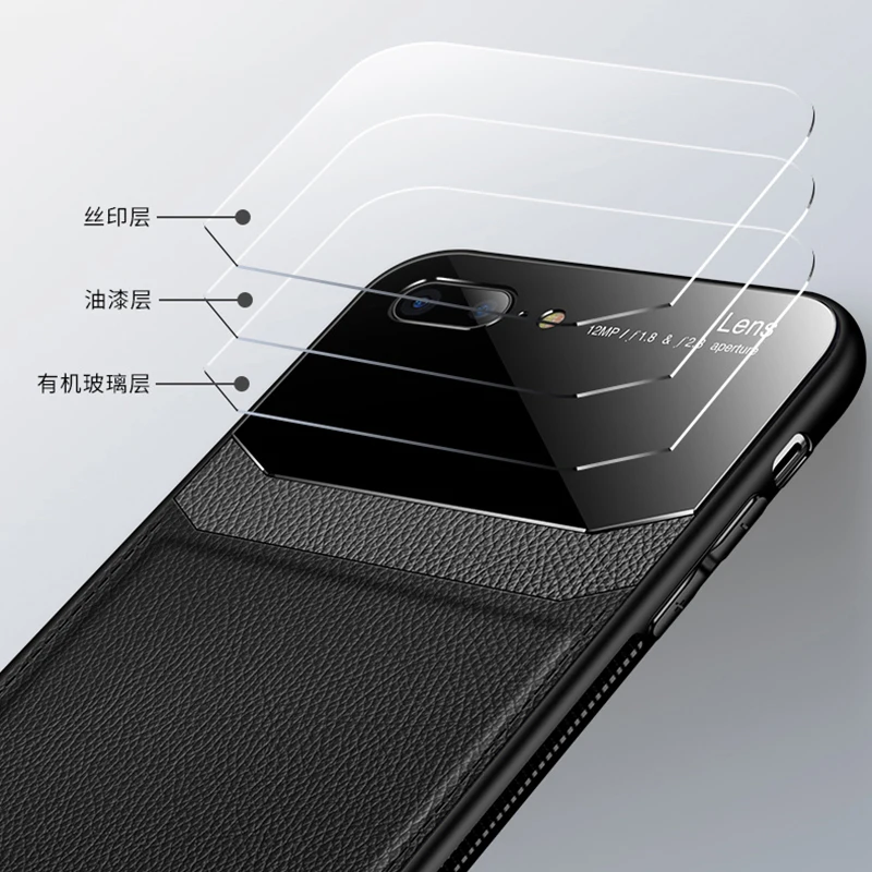 Чехол чехол для Samsung Galaxy S9 Plus S 9 S9Plus кожаные зеркальные стеклянные силиконовые