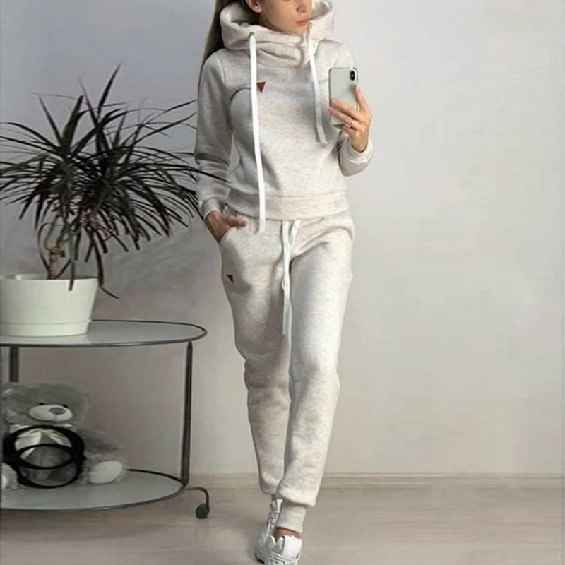 Style-4-Gray Бархатный набор для бега, женский зимний спортивный костюм, толстовки, спортивный костюм, спортивные штаны, костюмы для бега, 2 шт., спортивная одежда, женский спортивный костюм s - Цвет: Style-4-Gray