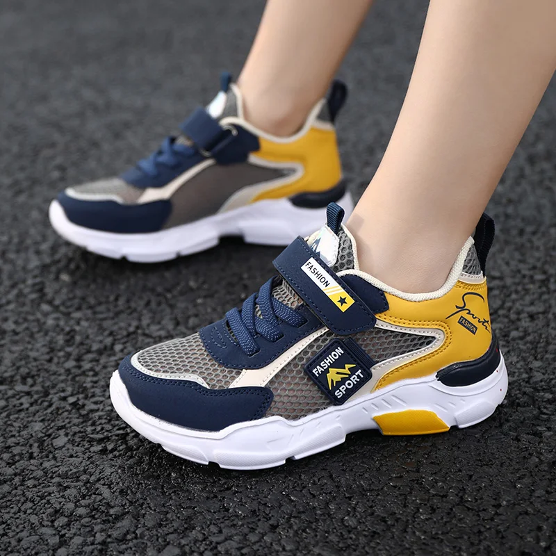 Children Summer Sport Mesh Sneakers for Boys 5-13 Years Old