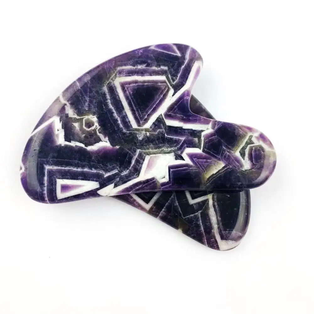 Natural Purple Crystal Scraping Board Full Body Facial Eye Scraping Acupoint Lifting Face Massage Thin Face 4