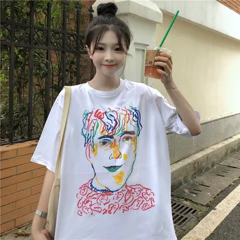 

Long Oversized Summer Harajuku Graphic T Shirt Loos Casual for Women Ladies Female Tshirt Korean Clothes Tee Tops Big Plus Size