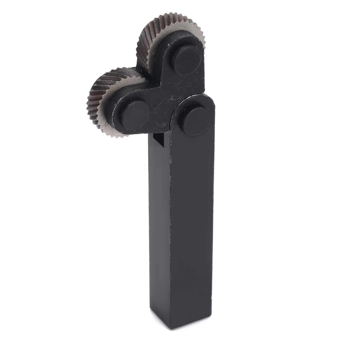 1Pcs New Steel Knurling Tool with 6Pcs Diagonal Linear Knurl Wheel Set 0.5mm 1mm 2mm Pitch