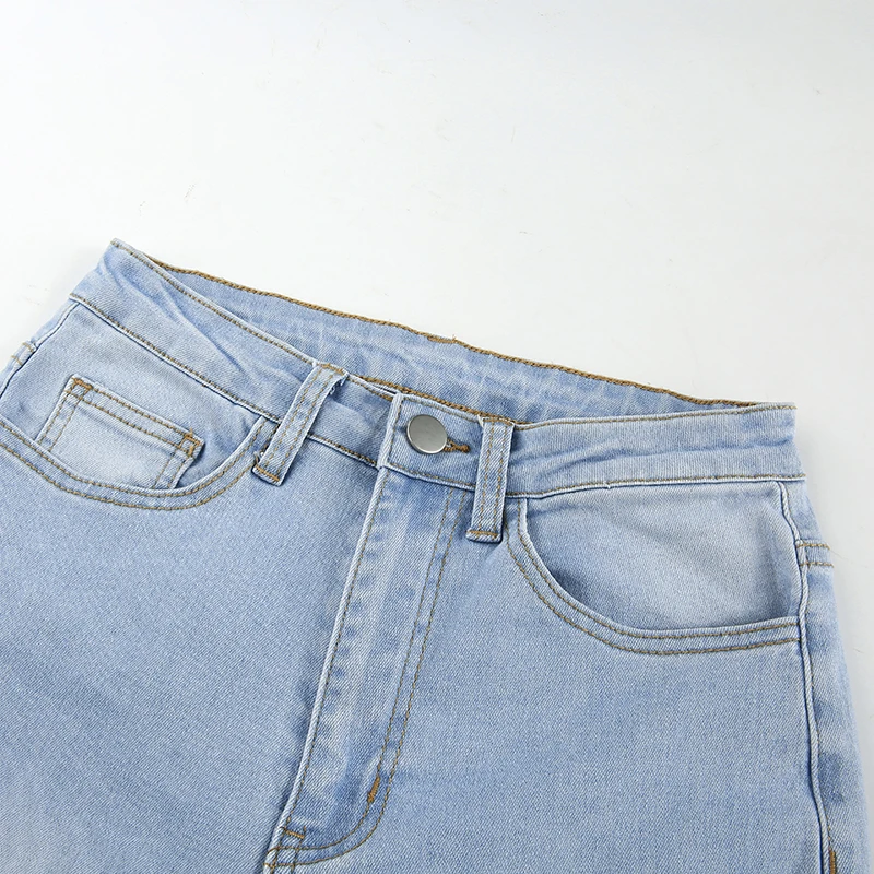 HEYounGIRL с принтом пламени Harajuku джинсы с высокой талией винтажные корейские джинсовые брюки женские повседневные Прямые синие джинсы Уличная одежда