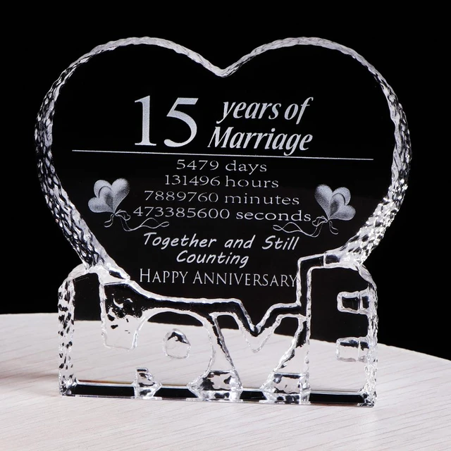 Anniversary Gifts Husband  Party Favors - 15th/20th Gift K9 Crystal Love  Heart Party - Aliexpress