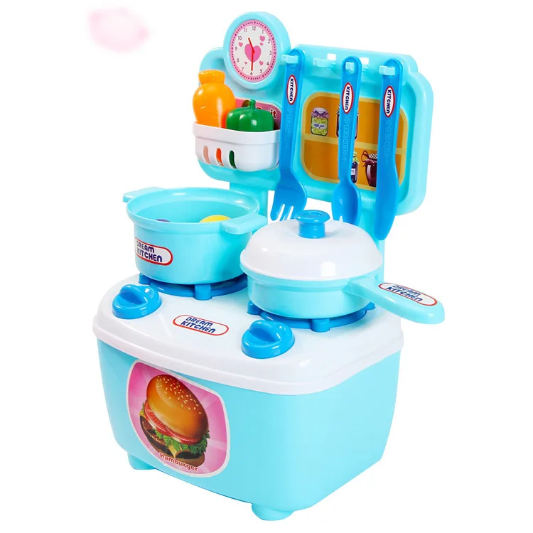 

Mini Small Kitchen Play House Toys Kitchenware Kitchen Storage Tableware Taiwan GIRL'S Gift