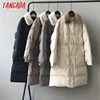 Tangada Women Fur Collar Oversize Long Parkas Thick 2022 Winter Long Sleeve Pockets Female Warm Overcoat ASF75 ► Photo 2/5