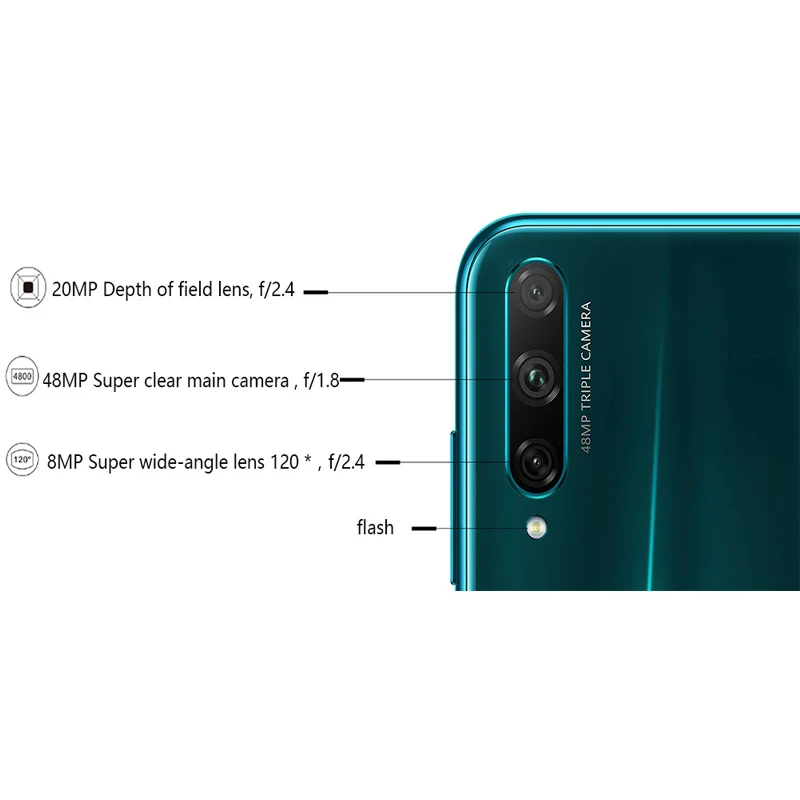Honor 20 Lite смартфон 6,3 дюймов 2400*1080 Восьмиядерный мобильный телефон 48MP 3 камеры Быстрая зарядка отпечатков пальцев мобильный телефон