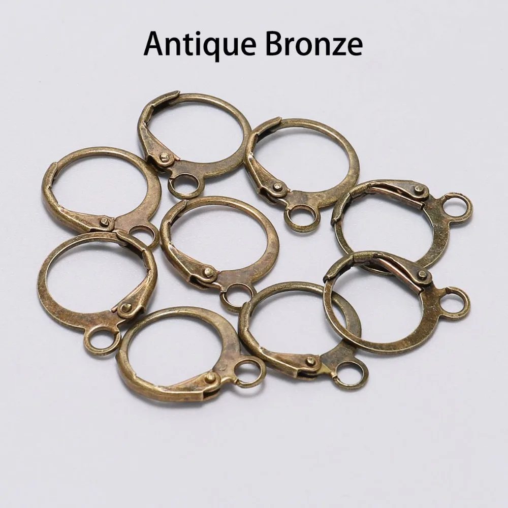 New 20pcs/lot 15*10mm French Lever Earring Hooks Wire Settings Base Hoops  Earrings DIY Jewelry Making Supplies - AliExpress