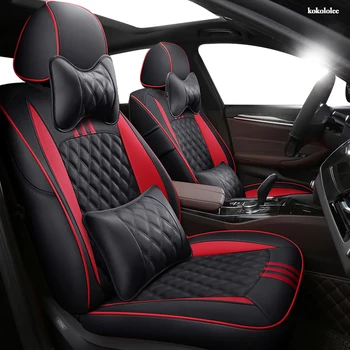 

kokololee Custom Leather car seat covers For Hyundai Veloster LAFESTA Coupe Azera Grand SantaFe Veracruz Equus Rohens car seats