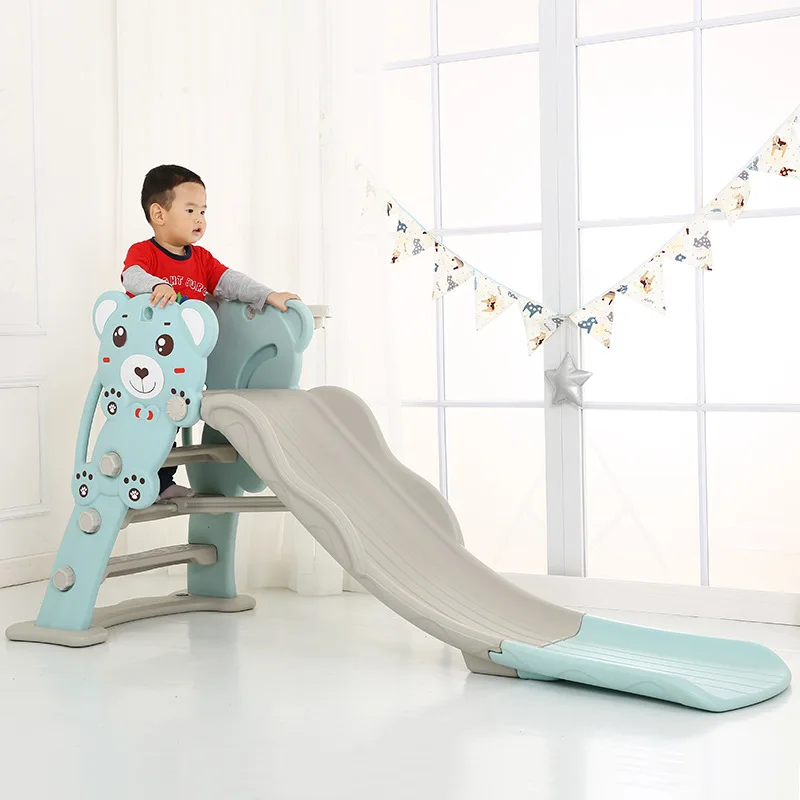 

[Optimal Squeak] Children New Style Slide Indoor Baby Toy Lengthen Plastic Combination Slide Folding Slide