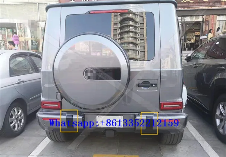 G class w464 G63 G500 eurocar style front bumper rear bumper cover for G wagon w463A G500 G63 dry carbon fiber bumper cover (13)