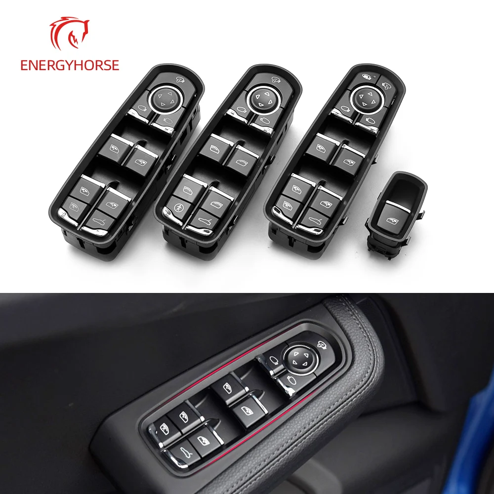 

New High Quality Car Power Window Control Switch For Porsche Panamera Cayenne Macan 7PP959855C 7PP959858RDML 7PP959858MDML