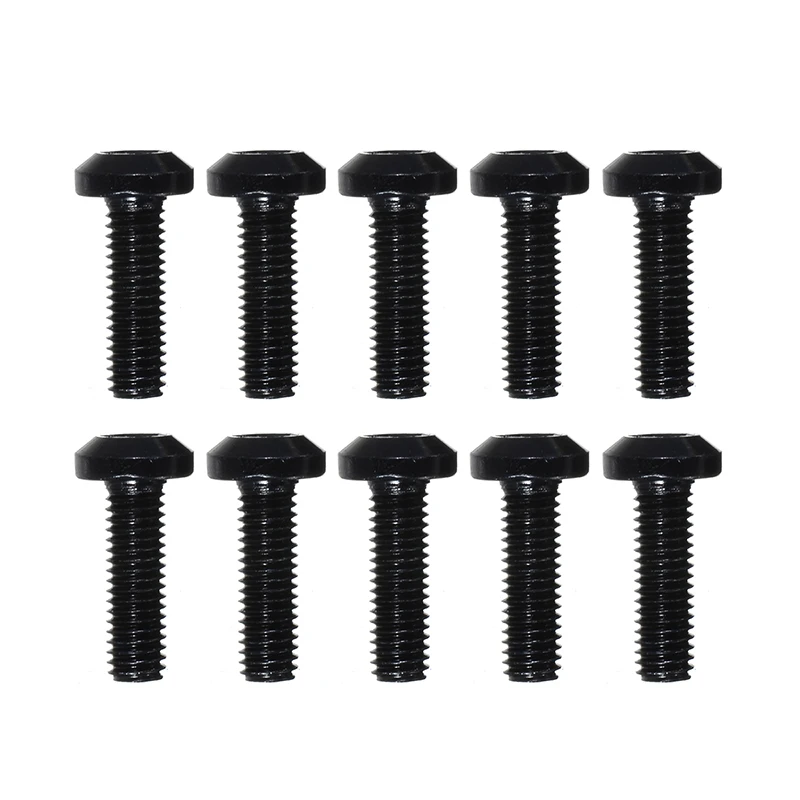 New Arrival 10pcs/set Motorcycle Windshield M5x16mm Screws Black M5 Rubber Nuts Neoprene Set 5mm