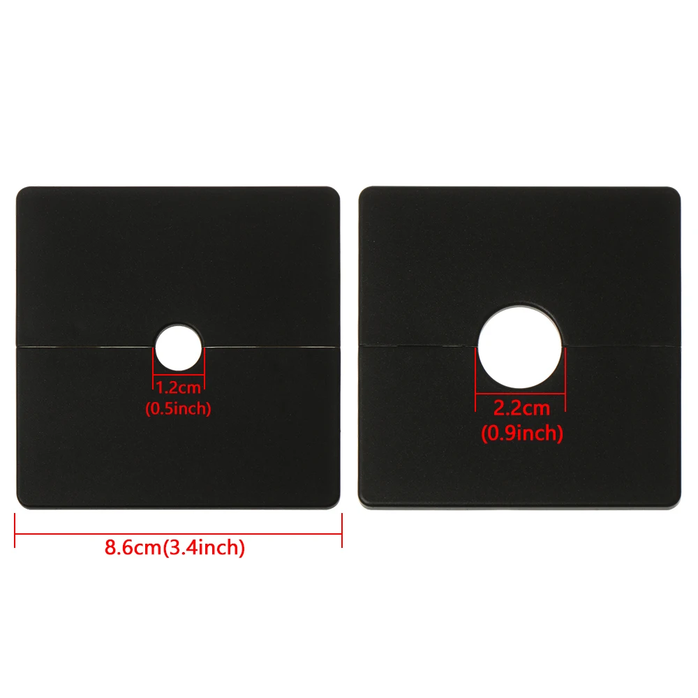ABS Wall Wire Hole Cover Reserved Drill Hole Panel Decor Office Desk Cap Air-conditioning Dust Pipe Plug Hardware 86Type cable hole cover hole plug desk cord grommet