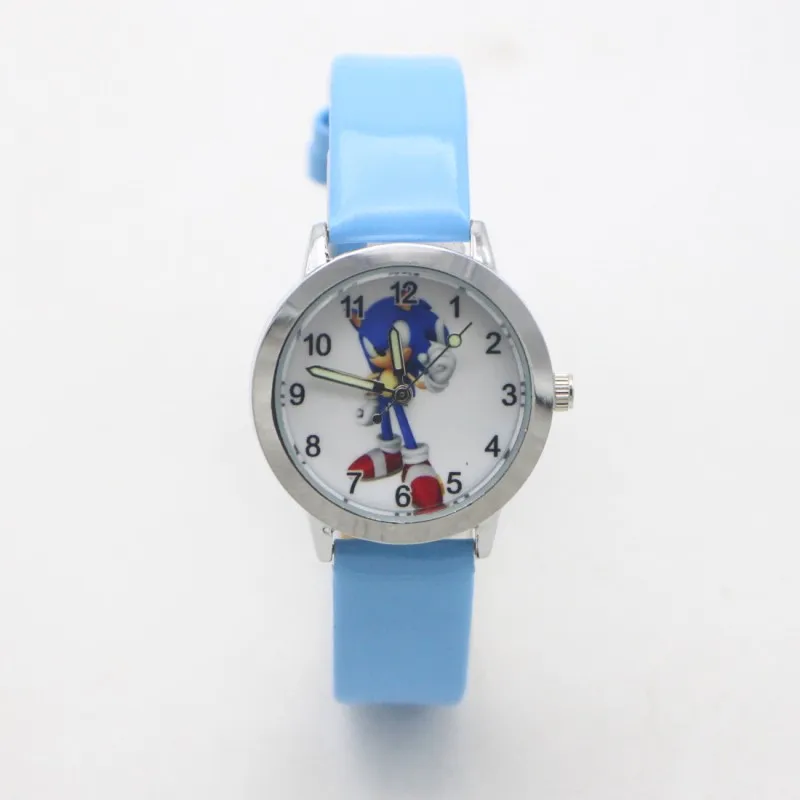 New Arrival Fashion Quartz Kids Cartoon Sonic Lovely Children Student Girls Boys Watches Reloj Mujer Kol Saati Feminino afbeelding