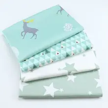 Рождественская ткань со звездами, хлопок, с принтом, для квилтинга, для детей, Лоскутная Ткань, сделай сам, для шитья, для полных четвертей, материал для ребенка и ребенка