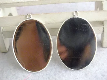 

Free shipping !! 13*18mm Pendant Tray Setting, Pendant Blank Pendant Setting, Black Bezel Pendant Base A-2712